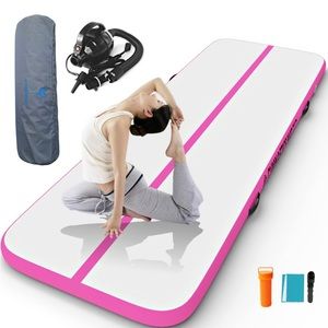 Inflatable gymnastics mat